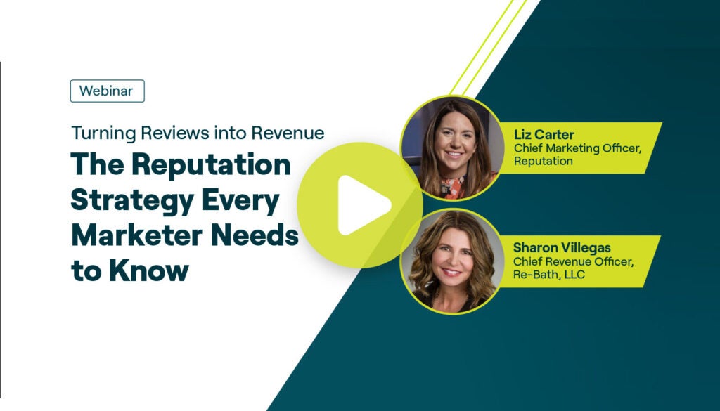 Webinar: Turning Reviews into Revenue. The Reputation Strategy Every Marketer Needs to Know