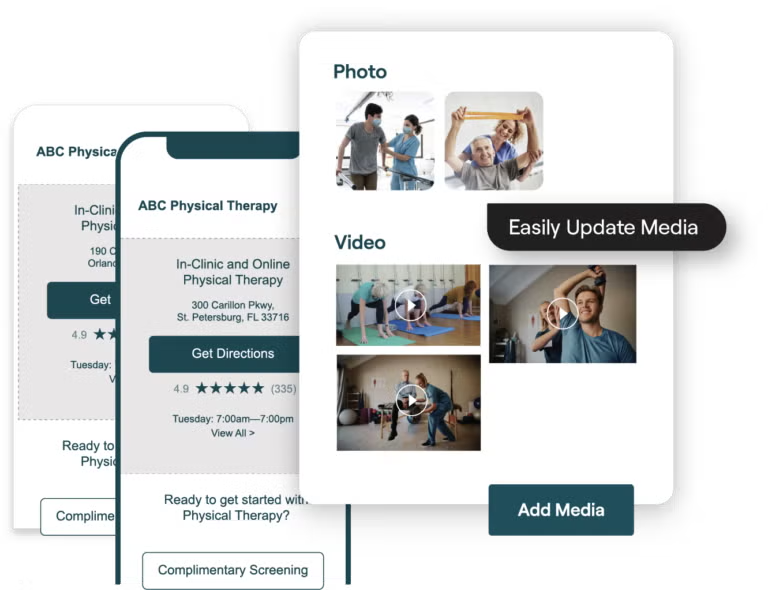 Example of platform location pages updates
